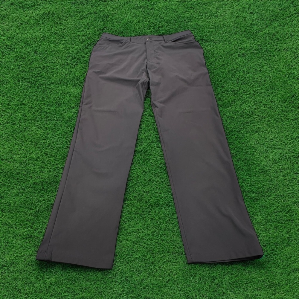 Lululemon ABC Pants Mens 36x29 Black Flat Front Lightweight 5 Pocket‎